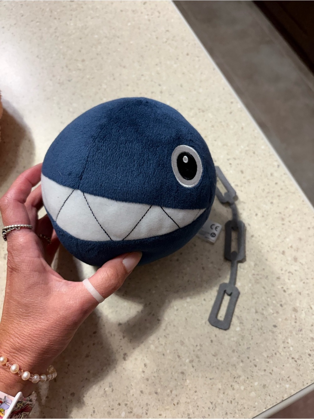 Nintendo Super Mario Chain Chomp Plush 5” Blue Stuffed Character Toy 2017
